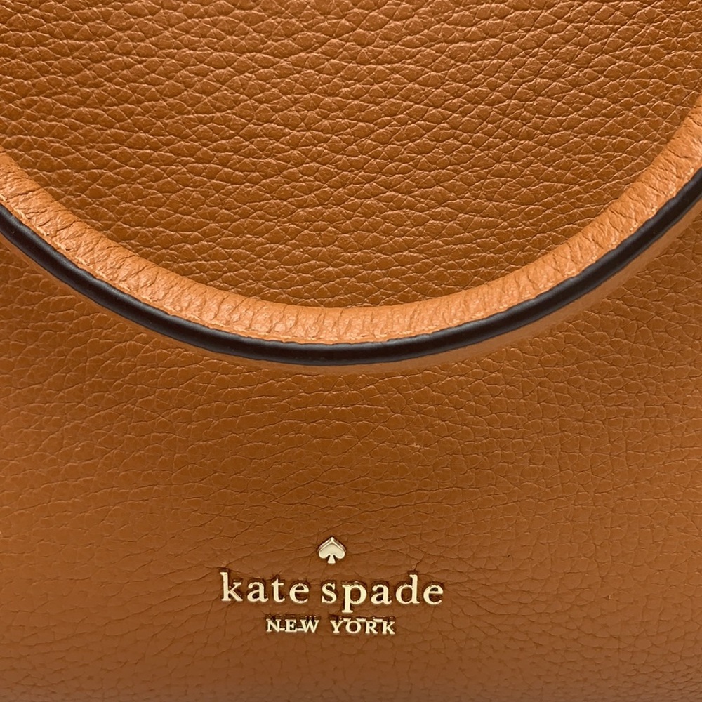 Kate Spade Leila Medium Triple Compartment Satchel Warm Ginger - Picture 15 of 16